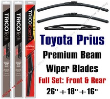 Toyota Prius 2004-2009 Wiper Blades 3-Pack Front & Rear Wipers - 19260/19180/16A