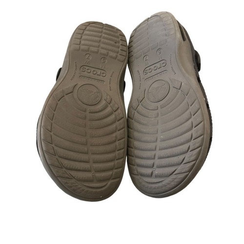 Zueco Crocs Duet Plus para mujer 7 suelas negras grises duraderas sin marcas ligeras - Imagen 6 de 8