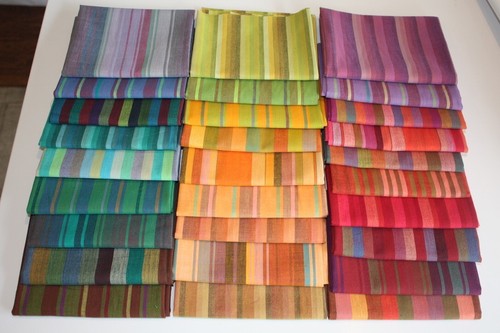 Kaffe Fassett Woven Stripes Fabric available in Sets by the FQ and Half Yard - Picture 2 of 4