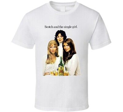 J And B Retro Vintage Alcohol 70s Jb Scotch And The Single Girl T Shirt Ebay