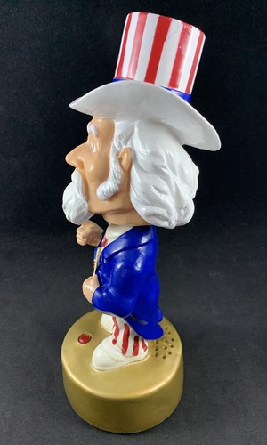 Vintage Gemmy Musical Uncle Sam Bobblehead Plays America The Beautiful - Picture 4 of 6