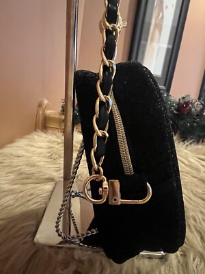 Chanel Novelty GWP Black Mesh Tote Shoulder And Crossbody Pouch