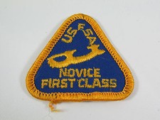 Vintage USFSA Novice First Class Figure Skating Patch Crest Emblem 2"