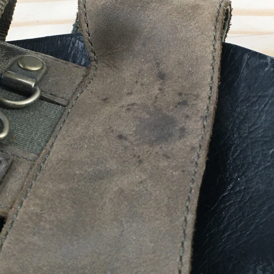 Sandalias Sorel para mujer 8,5 suela camuflada tiras cuña plataforma confort cuero verde Foto 4 de 4