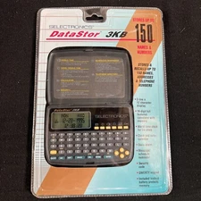 Vintage SelecTronics DataStor 3kb  Stores Names Numbers Address Calendar NEW
