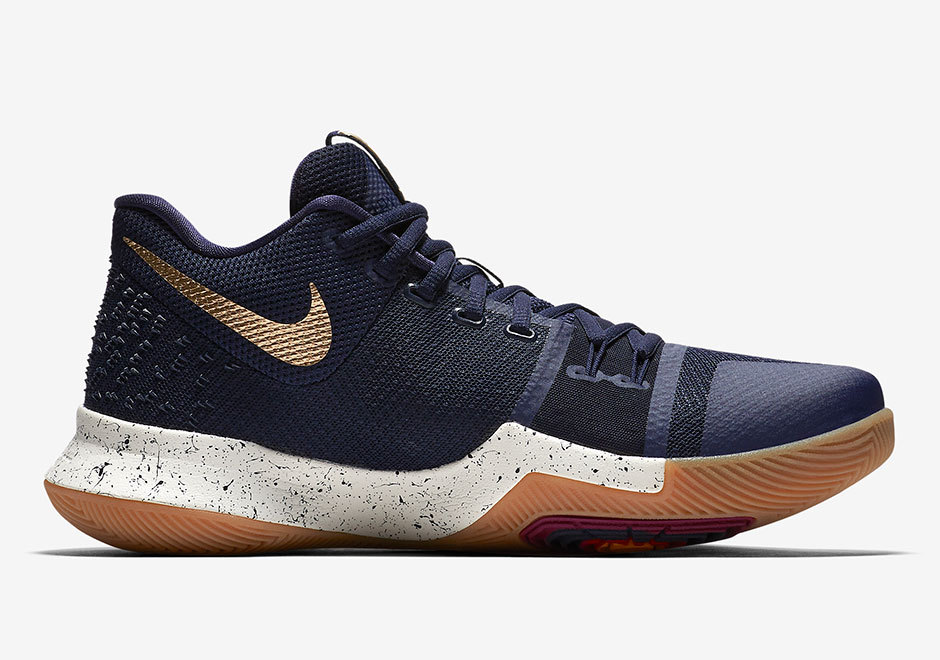 Nike Kyrie 3 Olympic Obsidian Metallic Gold 852395-400 Men's Comfortable best-selling model of the brand Nike Kyrie 3 Olympic Obsidian Metallic Gold 852395-400 Men's Comfortable best-selling model of the brand