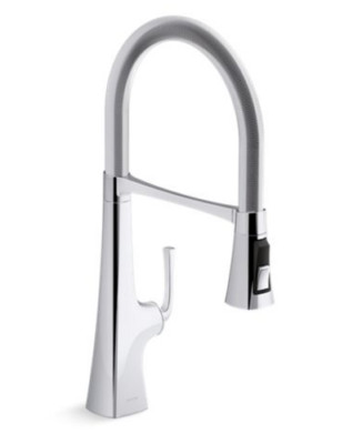 Kohler Graze 3-Function Pull-Down Kitchen Faucet K-22061-CP, Semi-Pro!