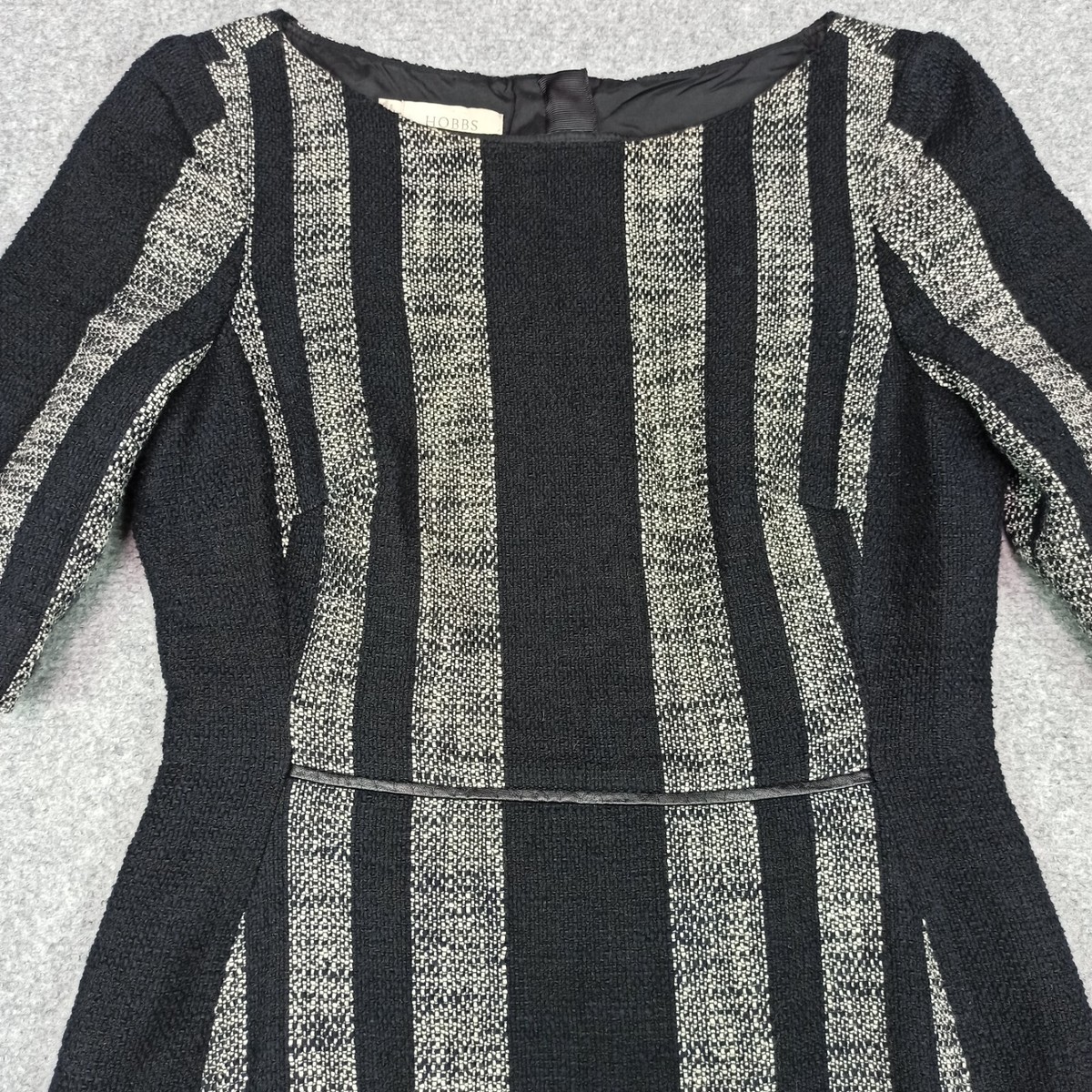 関税送料込★HOBBS LONDON アンドレア カラーブロック ドレス Hobbs London Womens Dress UK 8 EUR 34 US 4 Black Beige Lined