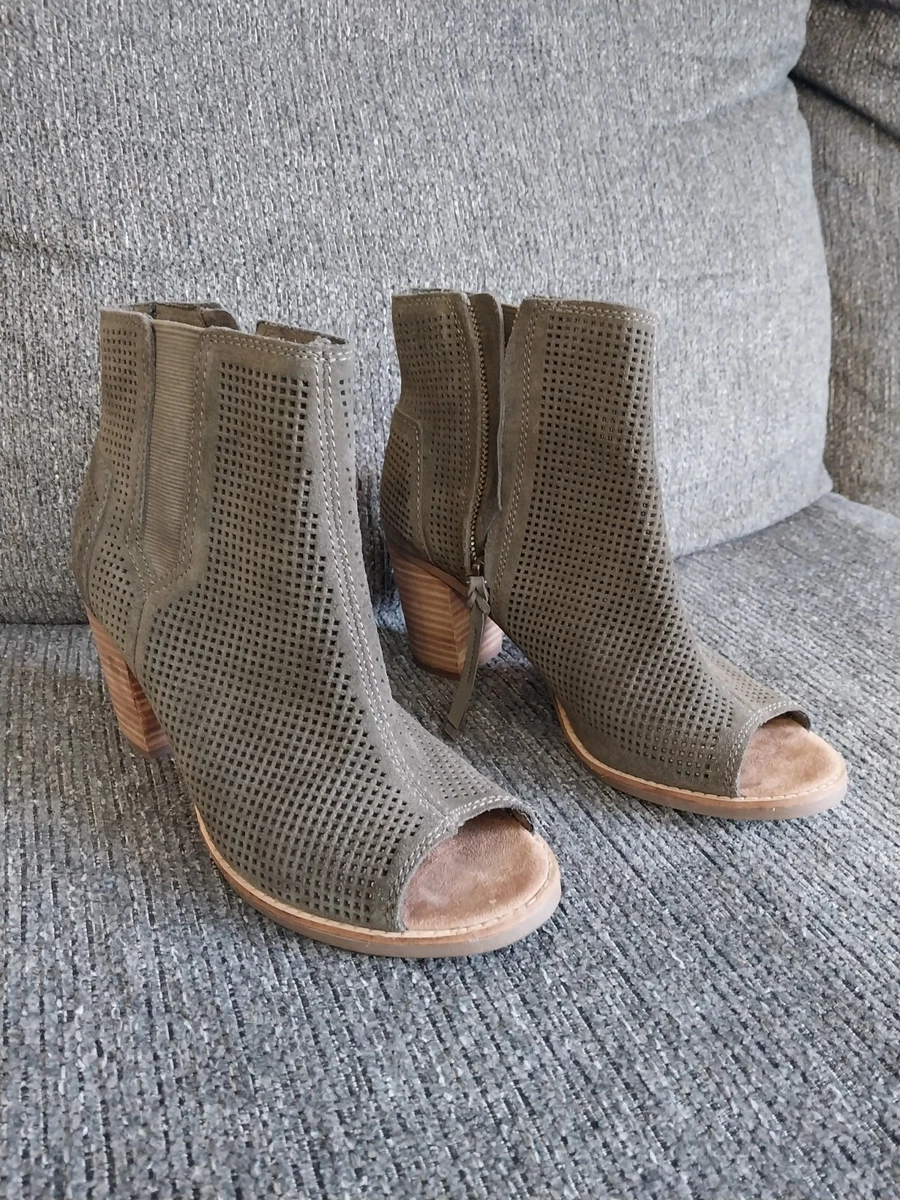 Toms women's majorca peep toe mid 2025 calf boot