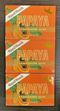 Royal Touch Papaya Complexion  Soap { PACK OF 3 } 125g EACH FREE SHIPPING 