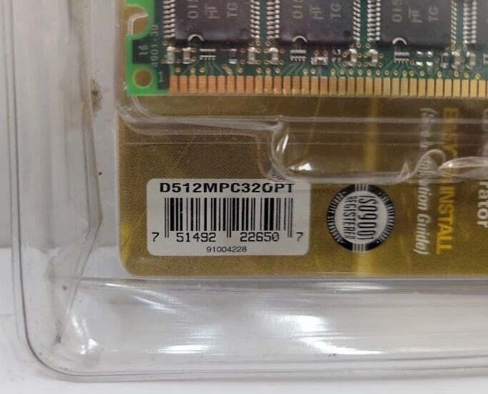 New Old Stock PNY Optima Memory Desktop DDR400 512MB PC3200- Easy to install - Image 3 of 3