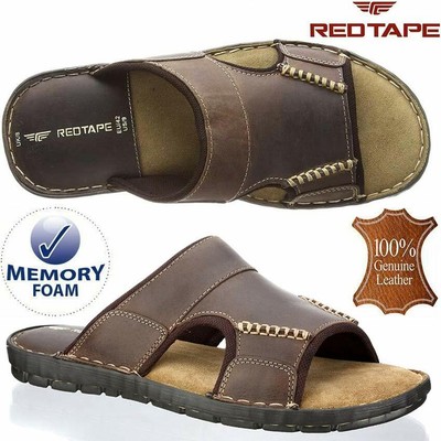 mens leather flip flops