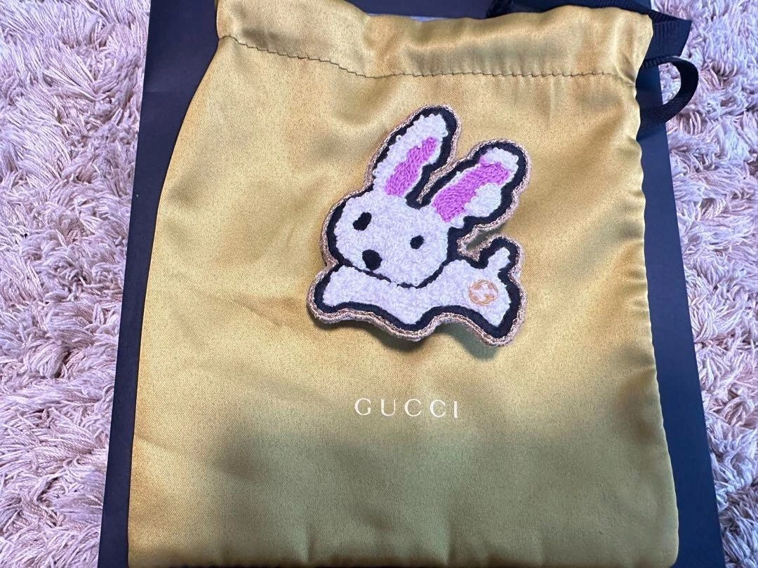 Authentique épingle à cheveux Gucci vintage accessoires lapin deadstock pas utilisé