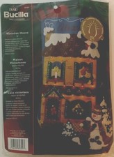 Plaid Bucilla 18 Victorian House Lighted Felt Stocking Kit - New Sealed