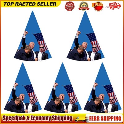 5x Trump 2024 Cone Party Hats for US Election Day Celebration Event Party Decor
