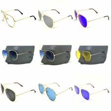 Retro Pilot Sunglasses Vintage Multi-color New Men Women Fashion Frame Glasses