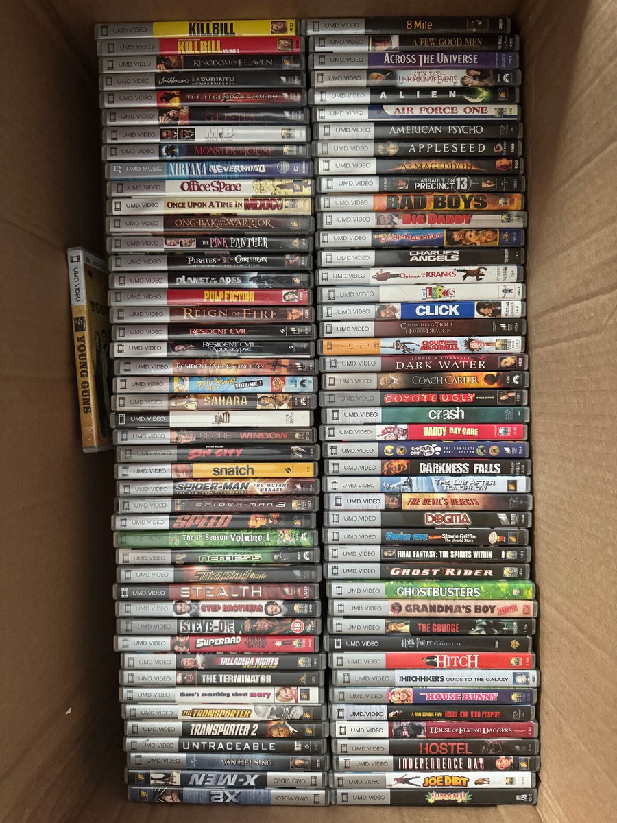 Sony PSP UMD Movies Compete with Case CIB Videos Pick and Choose- Build a  Lot