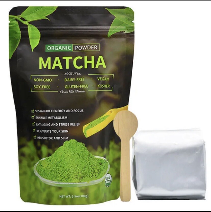 100 Organic & Natural Green Tea Powder Pure Slim Japanese Matcha Tea 3