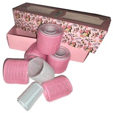 Hair Roller Set 16 Piece-FOUR SIZES Self Grip Heatless Blowout Look Big Bouncy