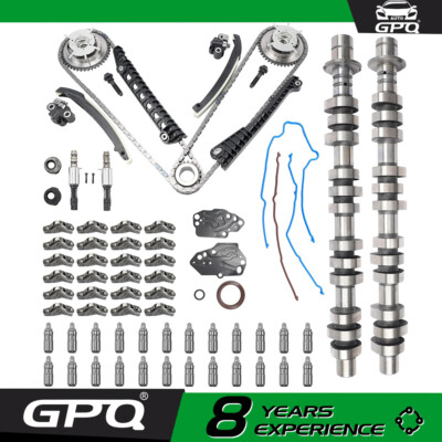 Camshaft Rocker Arms Kit &Timing Chain Kit For 05-10 Lincoln Ford F150 4.6L 5.4L