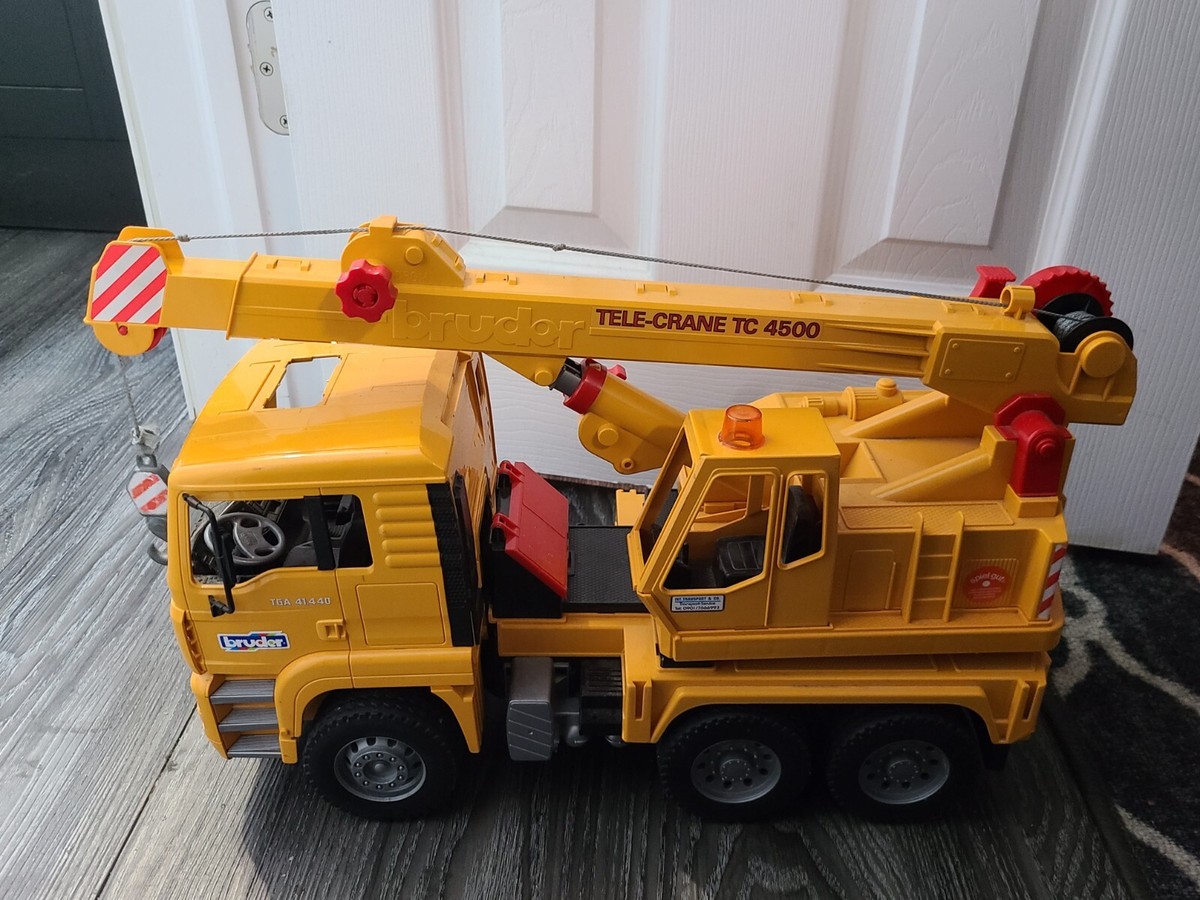 おもちゃ Bruder Germany Tele-Crane TC 4500 Crane Truck Bruder construction toy Tele Crane TC 4500 made in Germany dump