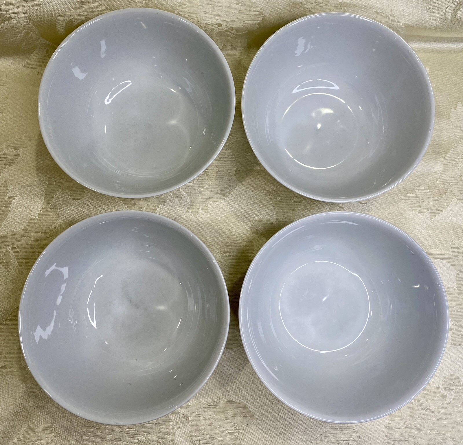 POTTERY BARN Great White Traditional Soup / Cereal Bowls Set of 4 eBay