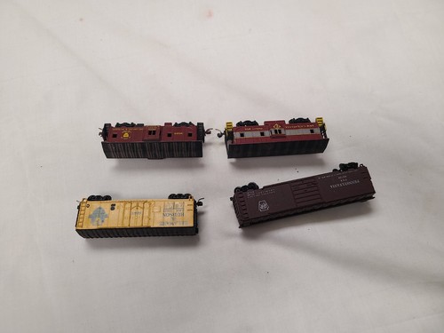 4 N Scale Rolling Stock Trains Box Cars PA Delaware & Hudson Erie Bay Caboose - Imagen 3 de 6