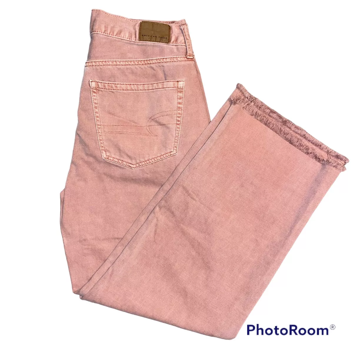 American eagle wide store leg crop jeans