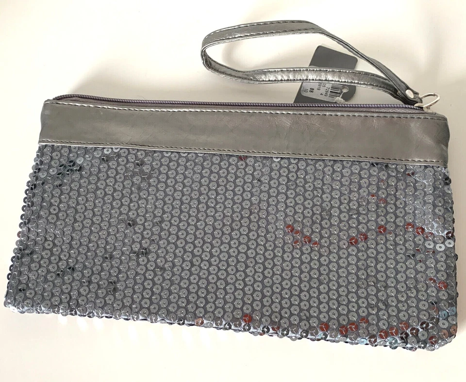 Avenue Party Bolso sin asas Bolso de mano Lentejuelas Gris Foto 2 de 4