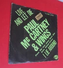 Paul McCartney & Wings / Live and Let Die / 7” Belgium PS picture sleeve I25