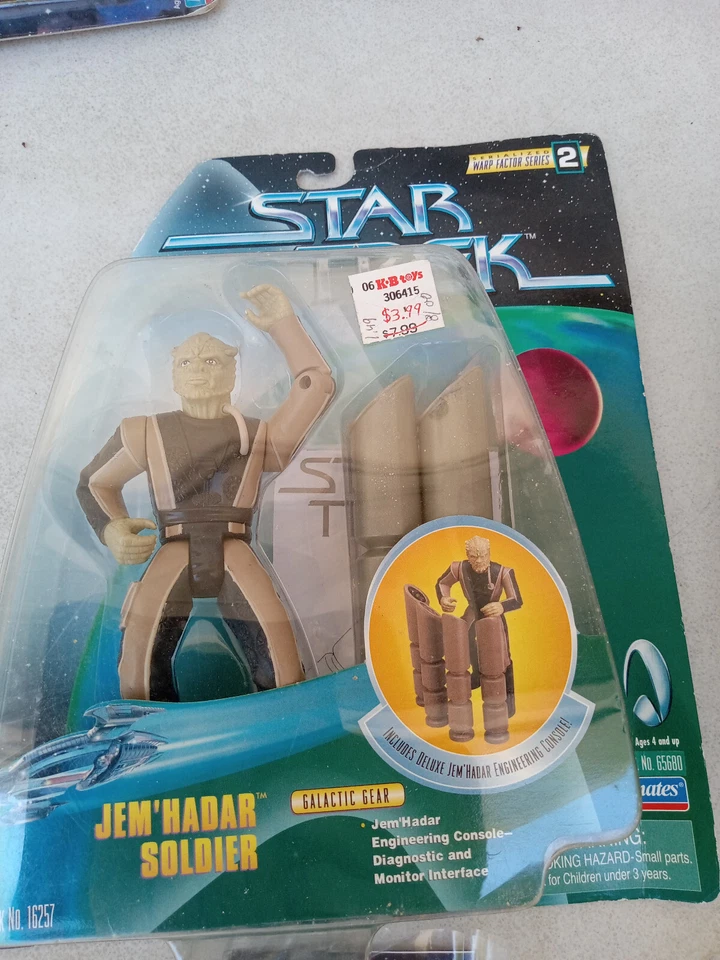 Star Trek Action Figure LOT Worf Picard Beverly Zefram Science Fiction 6" - Image 2 of 4