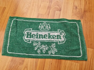 RARE VINTAGE HEINEKEN PUB BAR BEER TOWEL BREWERIANA