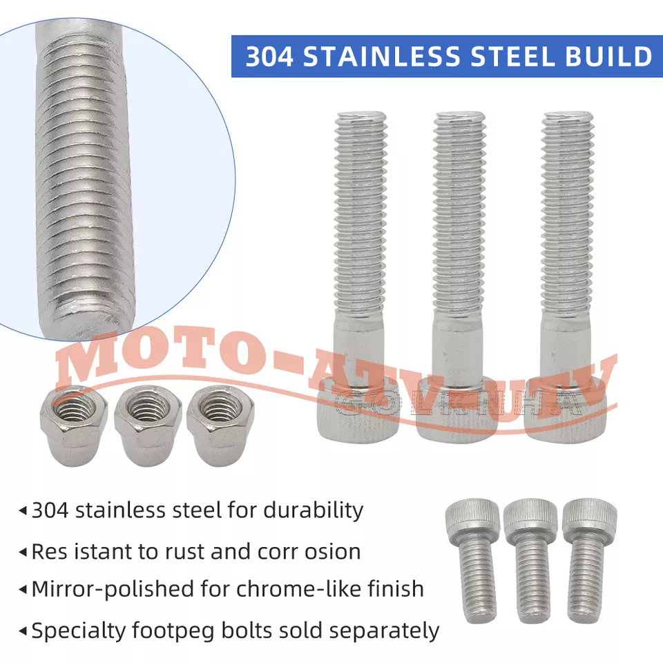 287pcs 304 Stainless Steel Polished Bolt Screw Kit Set for Honda ATC70 1978-1985 - Image 2 of 4