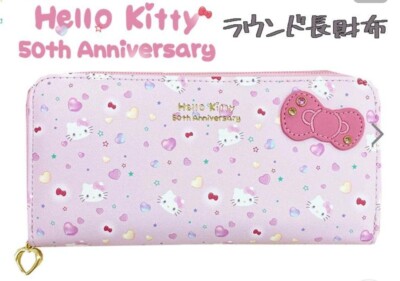 Hello Kitty 50th Anniversary Limited Sanrio Coin Purse Long Wallet from Japan
