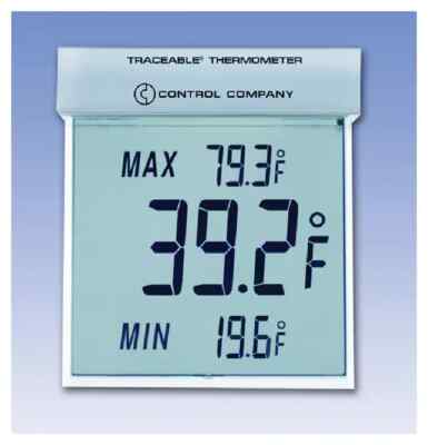 NEW Traceable 4159 Big-Digit See-Thru Thermometer (Farenheit)