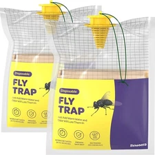 2PK Outdoor Disposable Fly Trap | Hanging Fly Traps