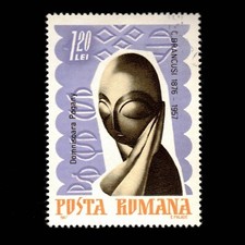 Romania, Scott 1918, Mile, Pogany by Brancusi, 1967, used