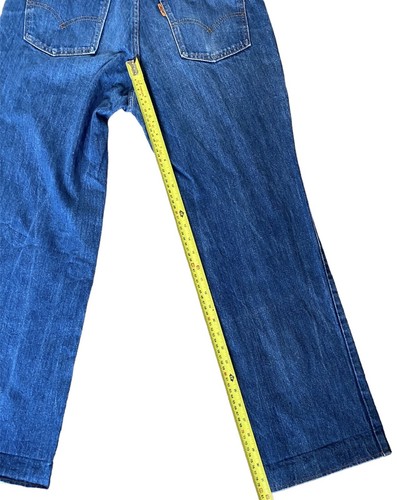 Levi’s VTG 70s Low Rise Wide Leg Straight Jeans Dark Wash Orange Tab Men’s W32 - Picture 7 of 15