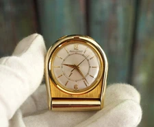JaegerLeCoultre MEVOMOX -small travel alarm clock- 1960's - great working