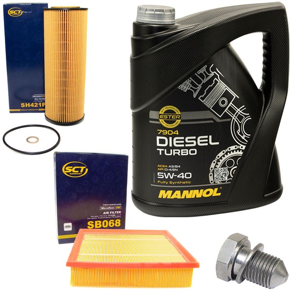 MotoröL Filter Set 5W40 5 Liter + ÖLablassschraube FüR Skoda Superb I Tdi 3U4-image