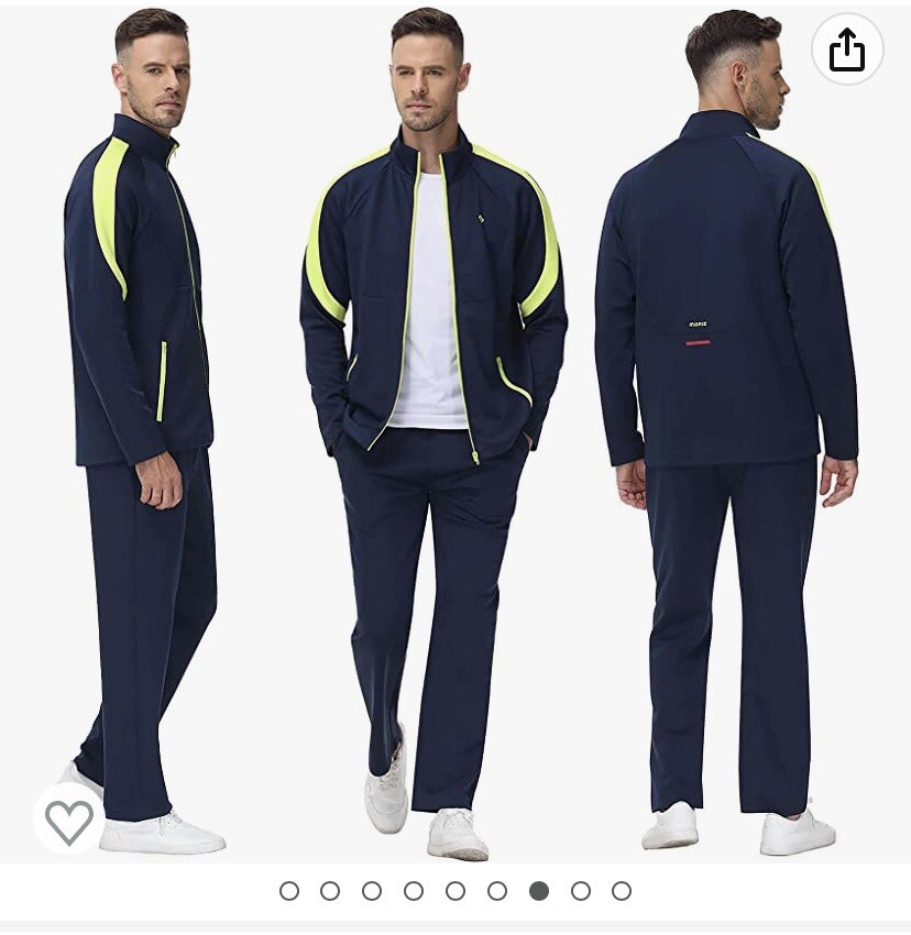 Men's Tracksuit Sports Active Jogging Retro Outfit XXL