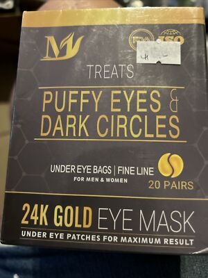 Under Eye Patches, 24K GOLD Pads For Puffy Eyes & Bags, Dark Circles and Wrinkle