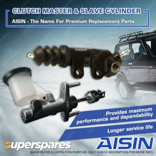 Aisin Clutch Master + Slave Cylinder for Toyota LandCruiser FZJ80 4.5L 22.2mm - Picture 1 of 3