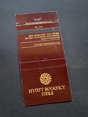 Vintage Hawaii Matchbook  Hyatt Regency Maui 