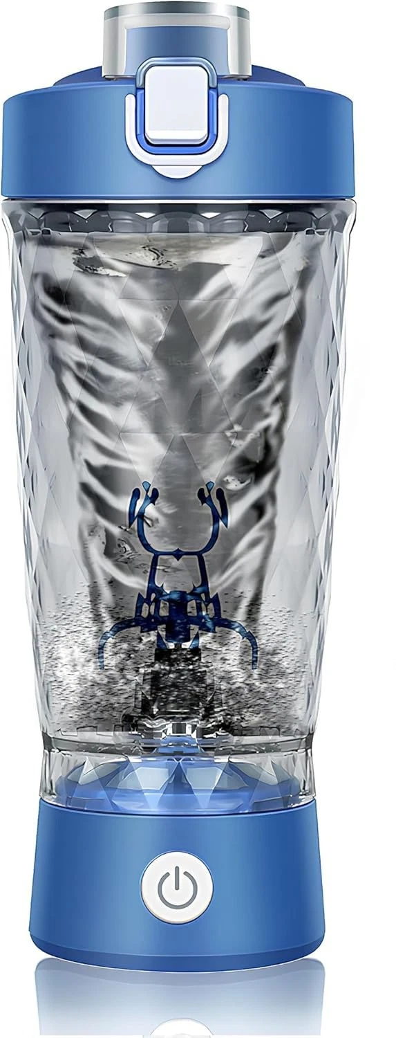 Electric Protein Shaker Bottle 550ml Durable 800MAh Mixer Blue New
Opens in a new window or tab