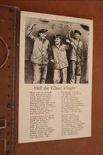 grande vecchia cartolina canzone marina da guerra - chiaro il suono dei bicchieri 