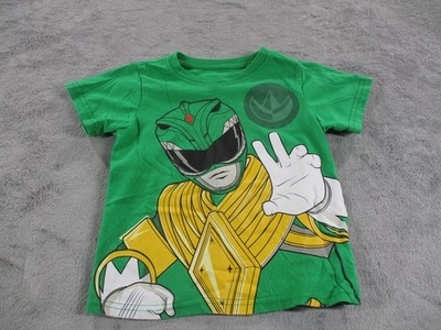 Power Rangers Shirt Youth Size Green Ranger Graphic Tee Boys