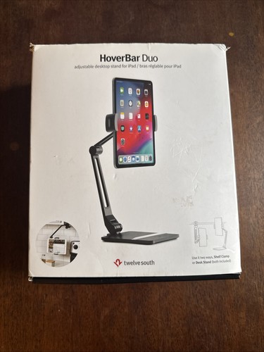 Twelve South - HoverBar Duo Stand for Apple iPad or iPhone Black USED - 第 1/5 張圖片