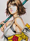 Yuna, Final Fantasy X,fan art,drawing,markers,painting,manga,anime