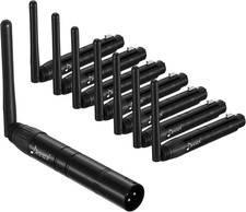 Donner Wireless DMX 8PCS Black Metal DMX512 Wireless Dfi DJ 2.4G 7 Receivers  1